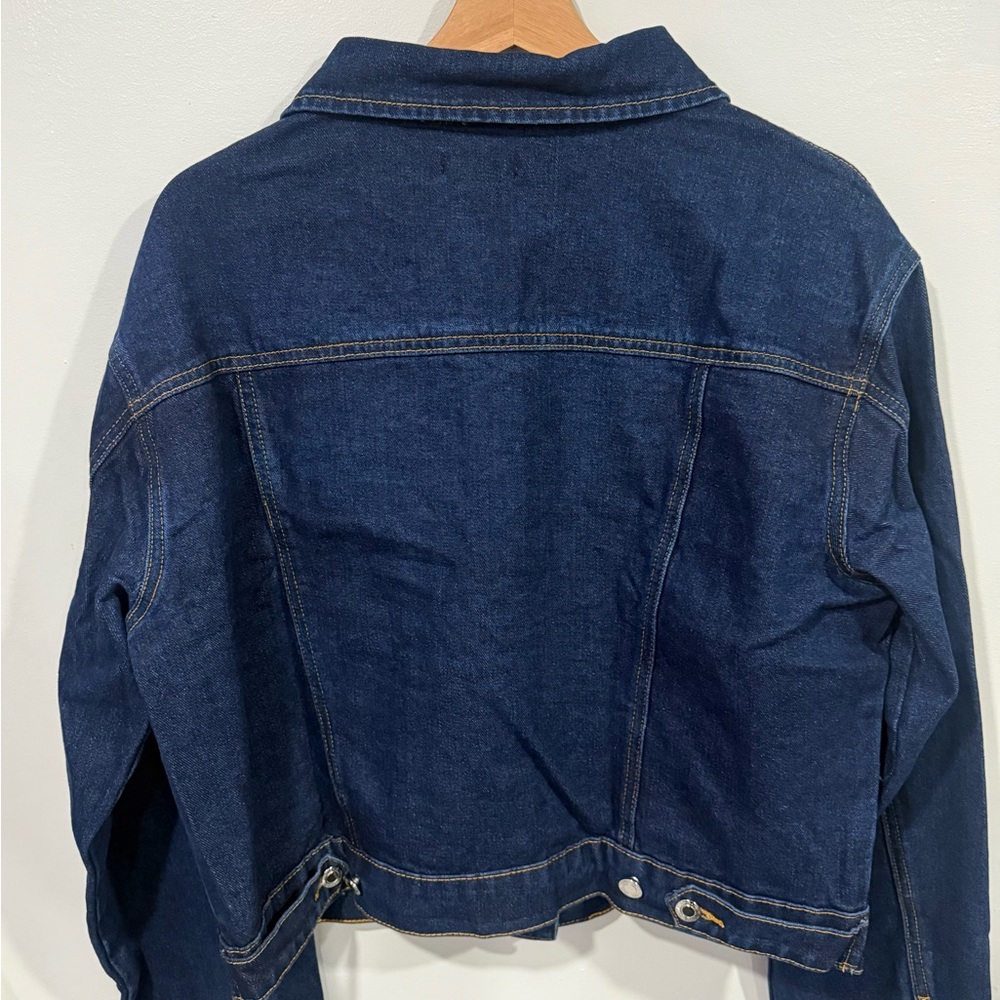 PrettyLittleThing Dark Blue Jean Jacket